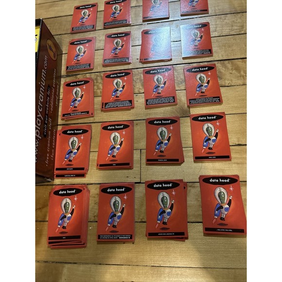 Cranium Original Board Game Replacement Part 200 Red Cards Data Head 1998 - Picture 2 of 9